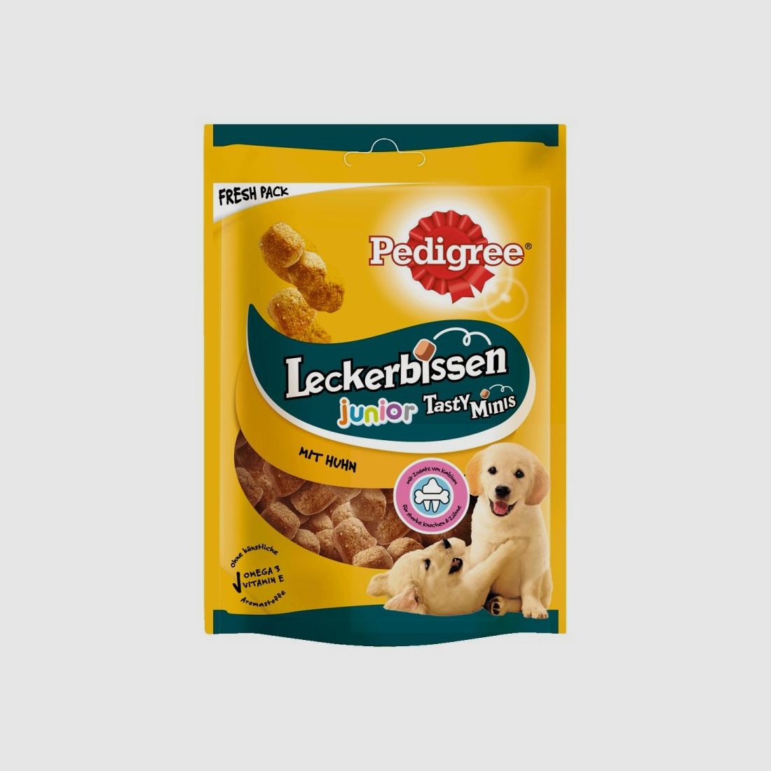 Pedigree Hunde Snack Leckerbissen Tasty Minis Junior mit Huhn 6 x 125g