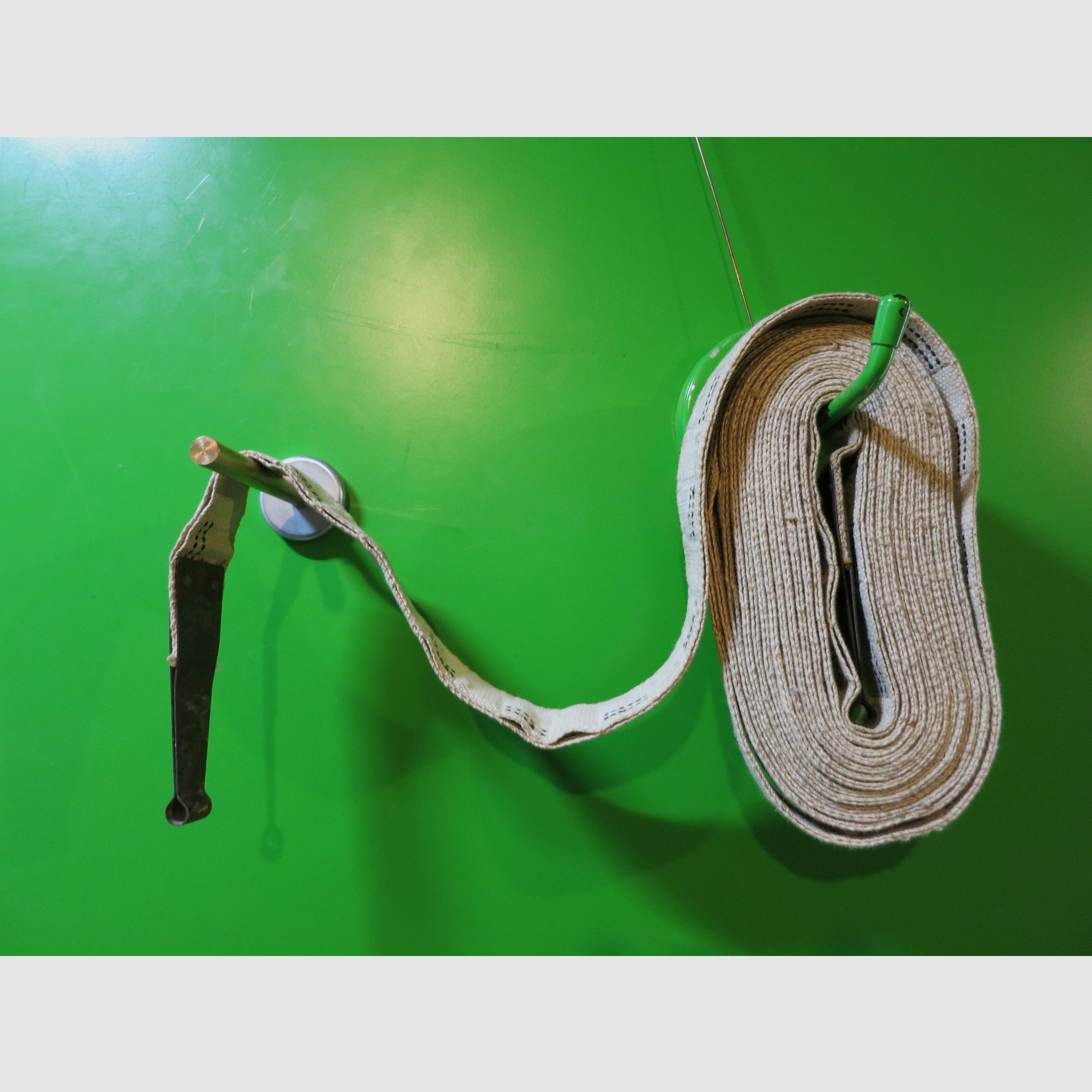 WW2 US Cal .30 Browning fabric belt, M1919 USGI, Stoffmunitionsgurt original G.C.M.