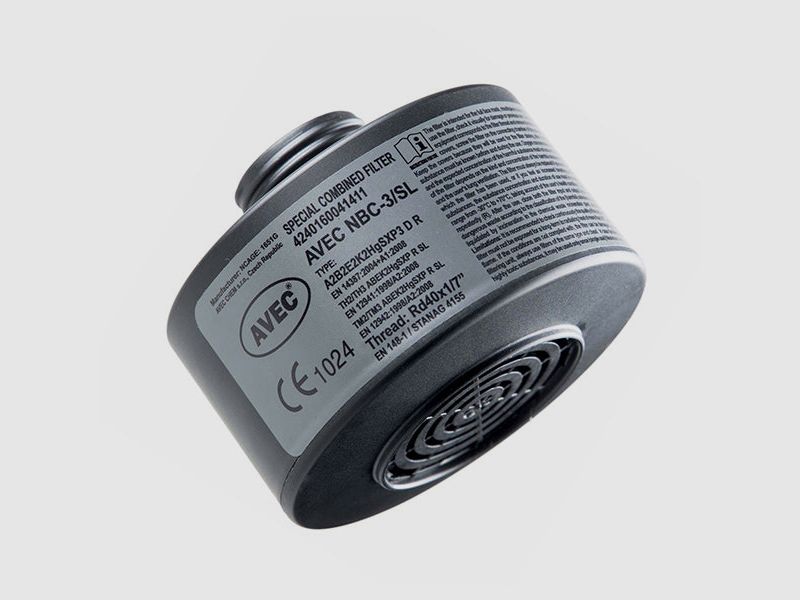 Gasmaske CM-6 inkl. ABC/CBRN-Filter und Maskentasche, Bild 5 von 11