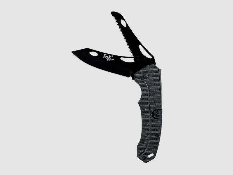 Fox Outdoor Fox Outdoor Klappmesser 2 in 1 schwarz