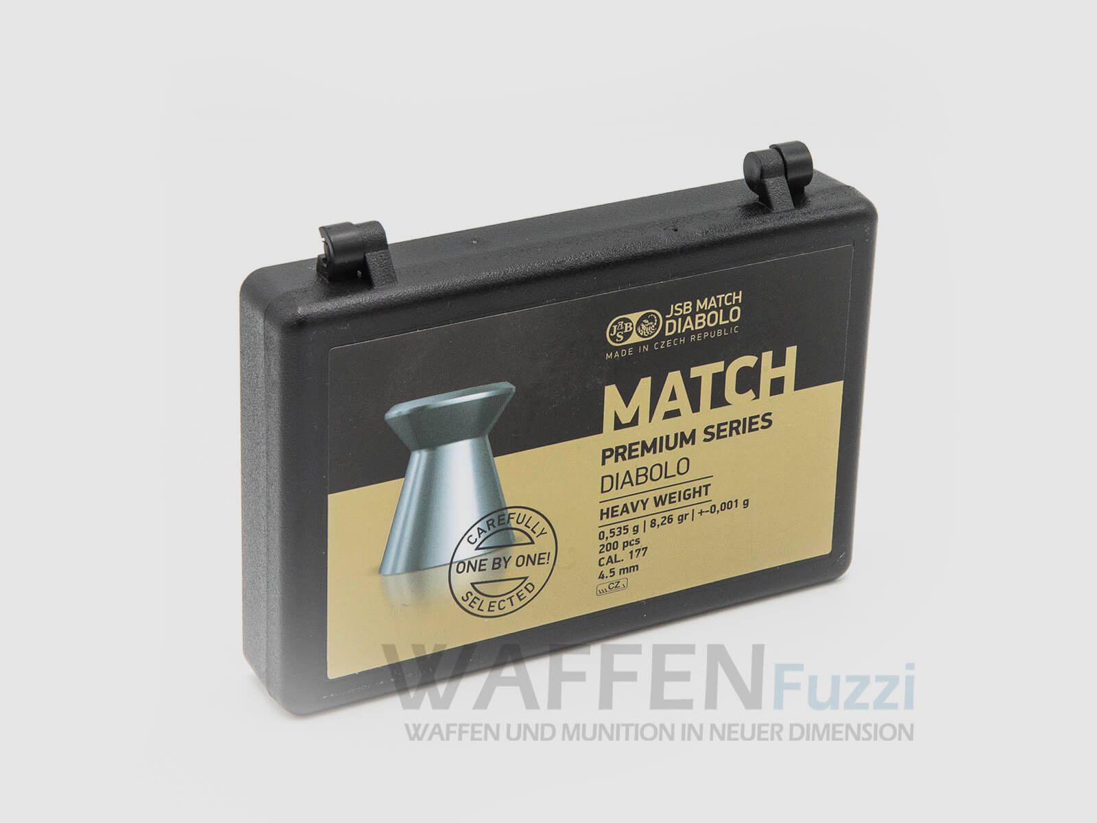 JSB Premium Match Diabolo kaliber 4,5 mm płaski łeb 0,535 g 200 szt.