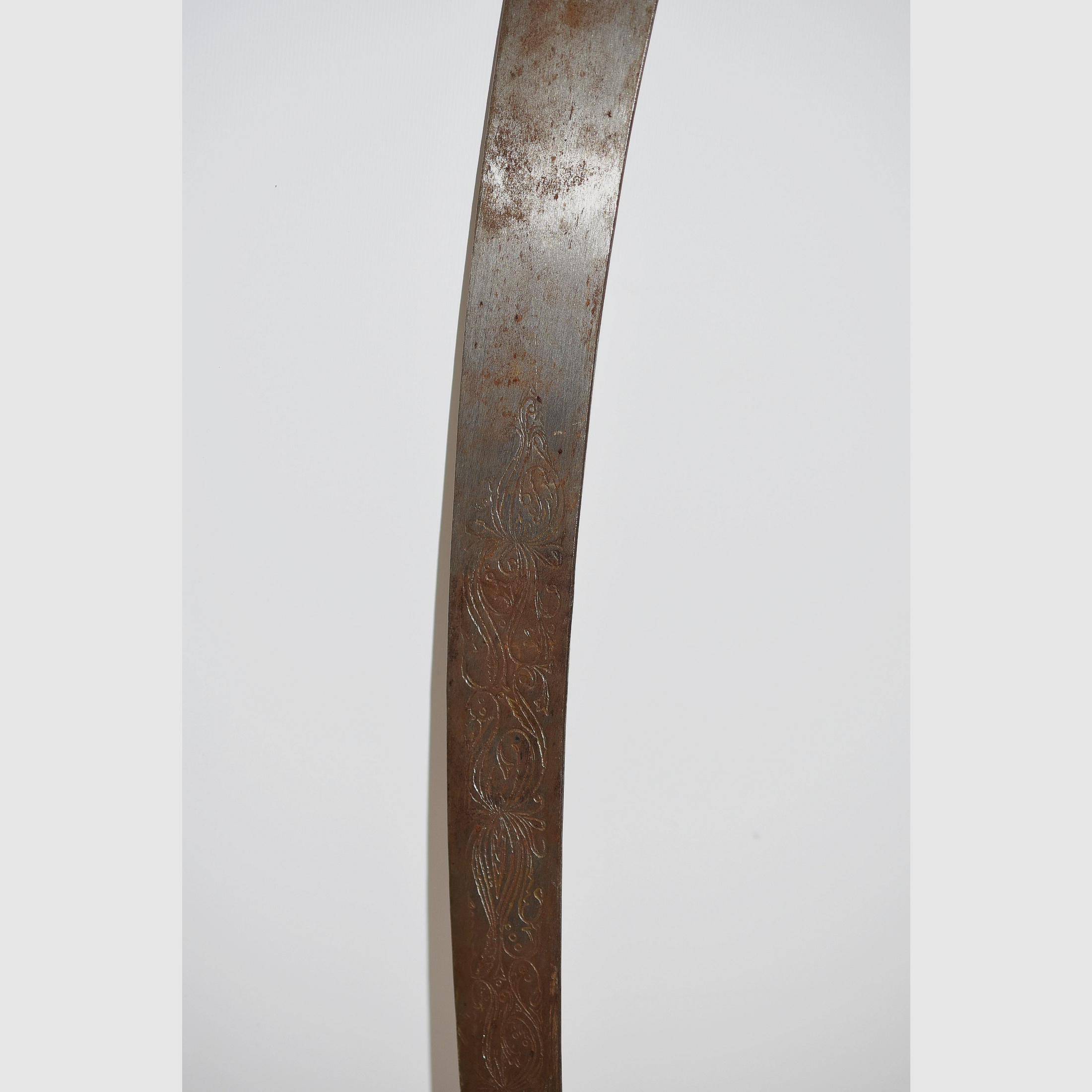 Antikes orientalisches Schwert, Säbel mit Drachen, Gesamtlänge 85 cm
