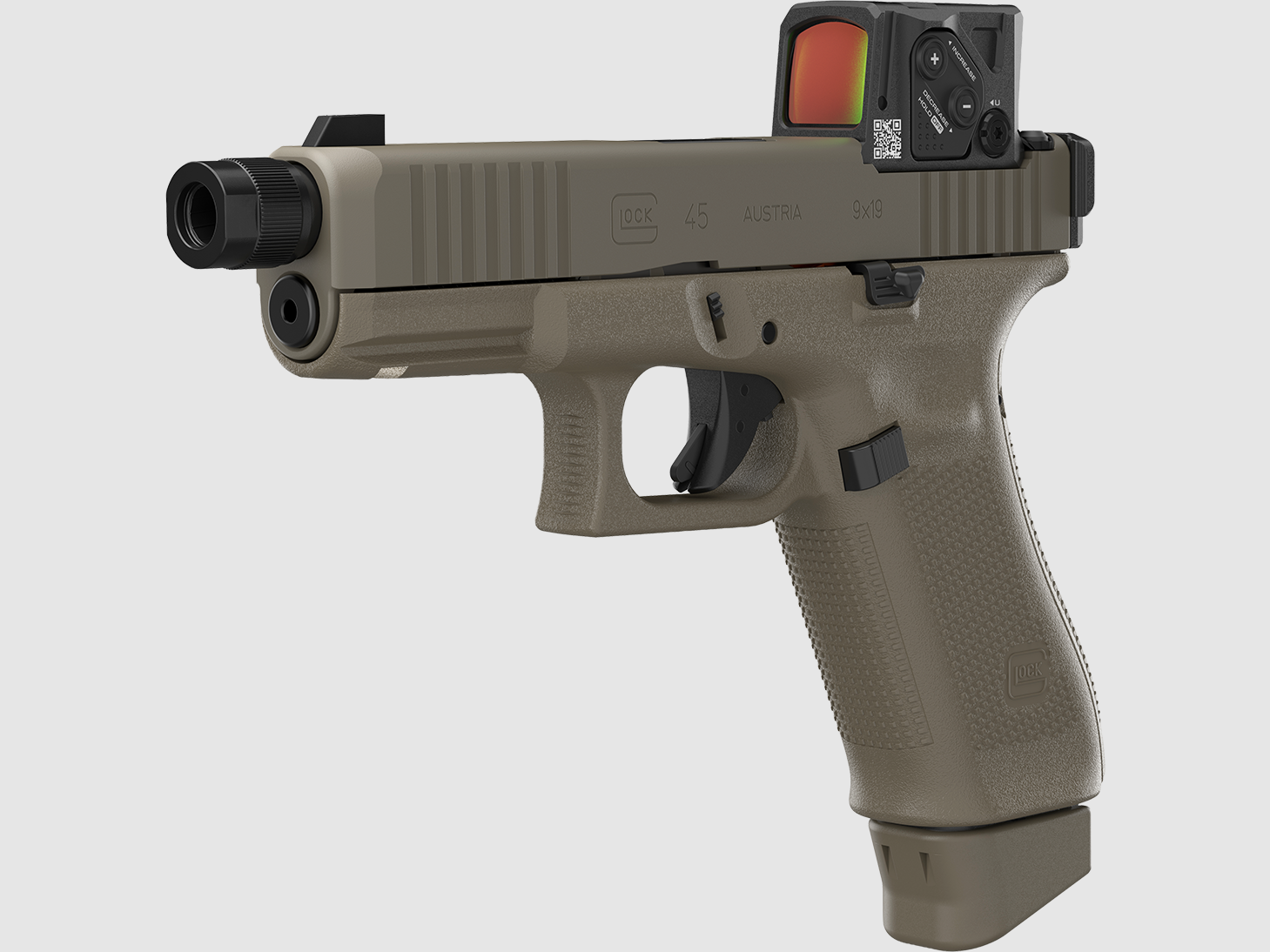 Glock 45 Gen 5 MOS/FS/M13,5x1L/ – “Hunter Edition – Aimpoint COA Combo” – 9mm Para