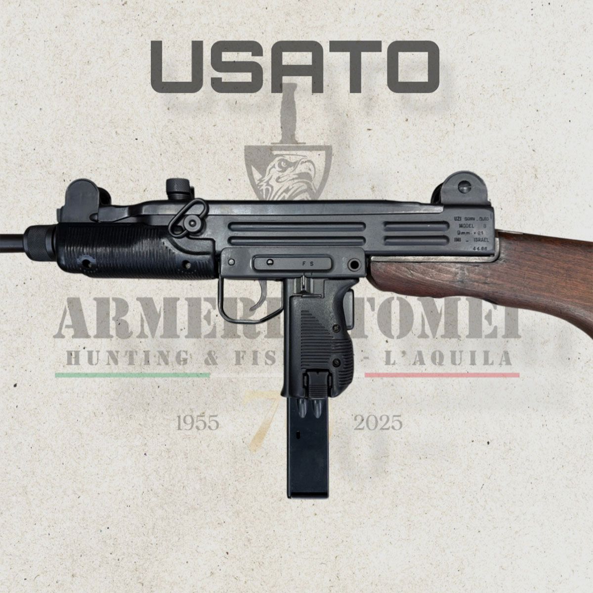 GEBRAUCHT – BÜCHSE – UZI – SEMIAUTO MODEL B Kal. 9×21, Bild 6 von 7
