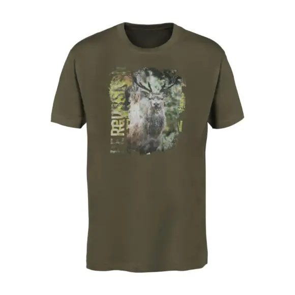 T-Shirt Screen Print Deer Percussion, image 1 of 2