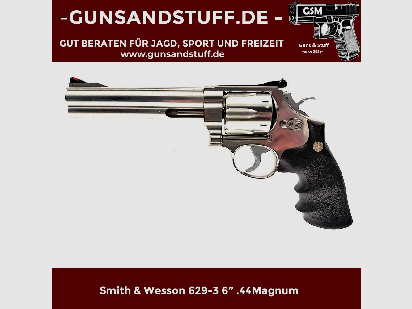 SMITH & WESSON 629-3 6” .44Magnum