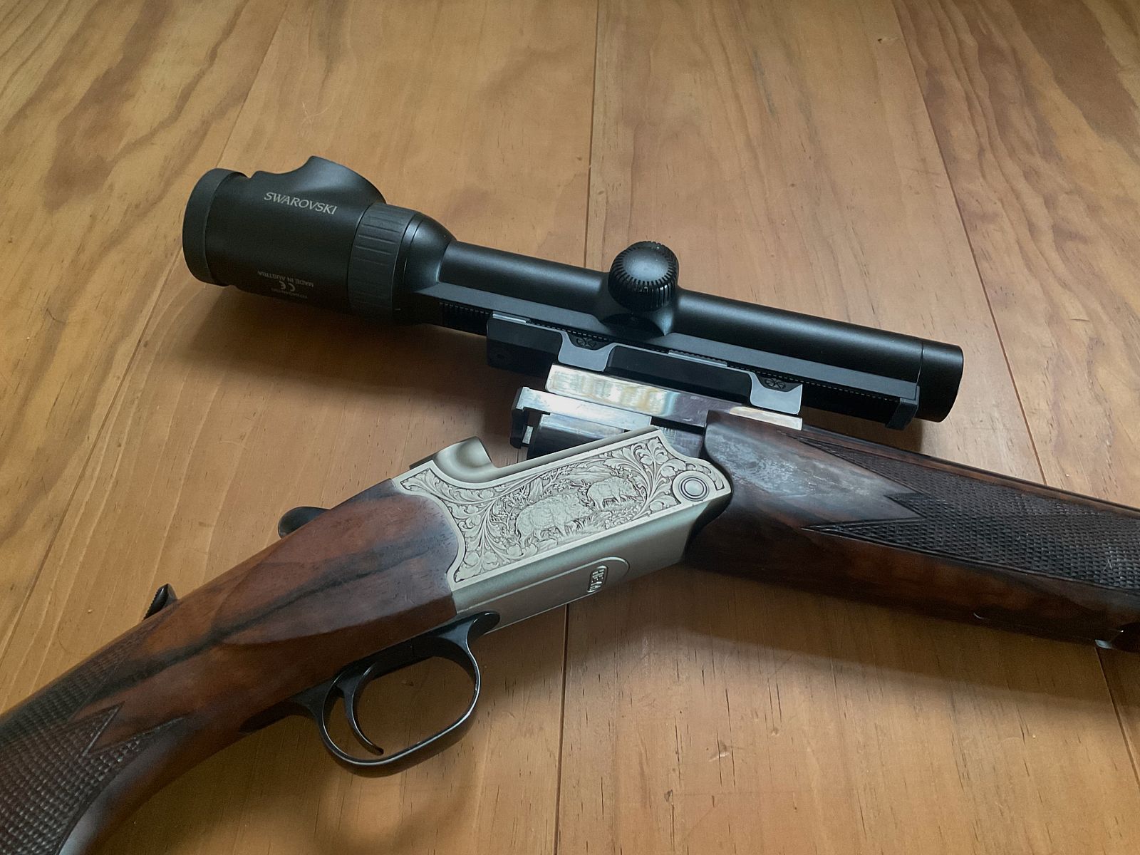 Heym 26 B Artemis 8x57 IRS Swarovski Z6i 1-6x24 double rifle