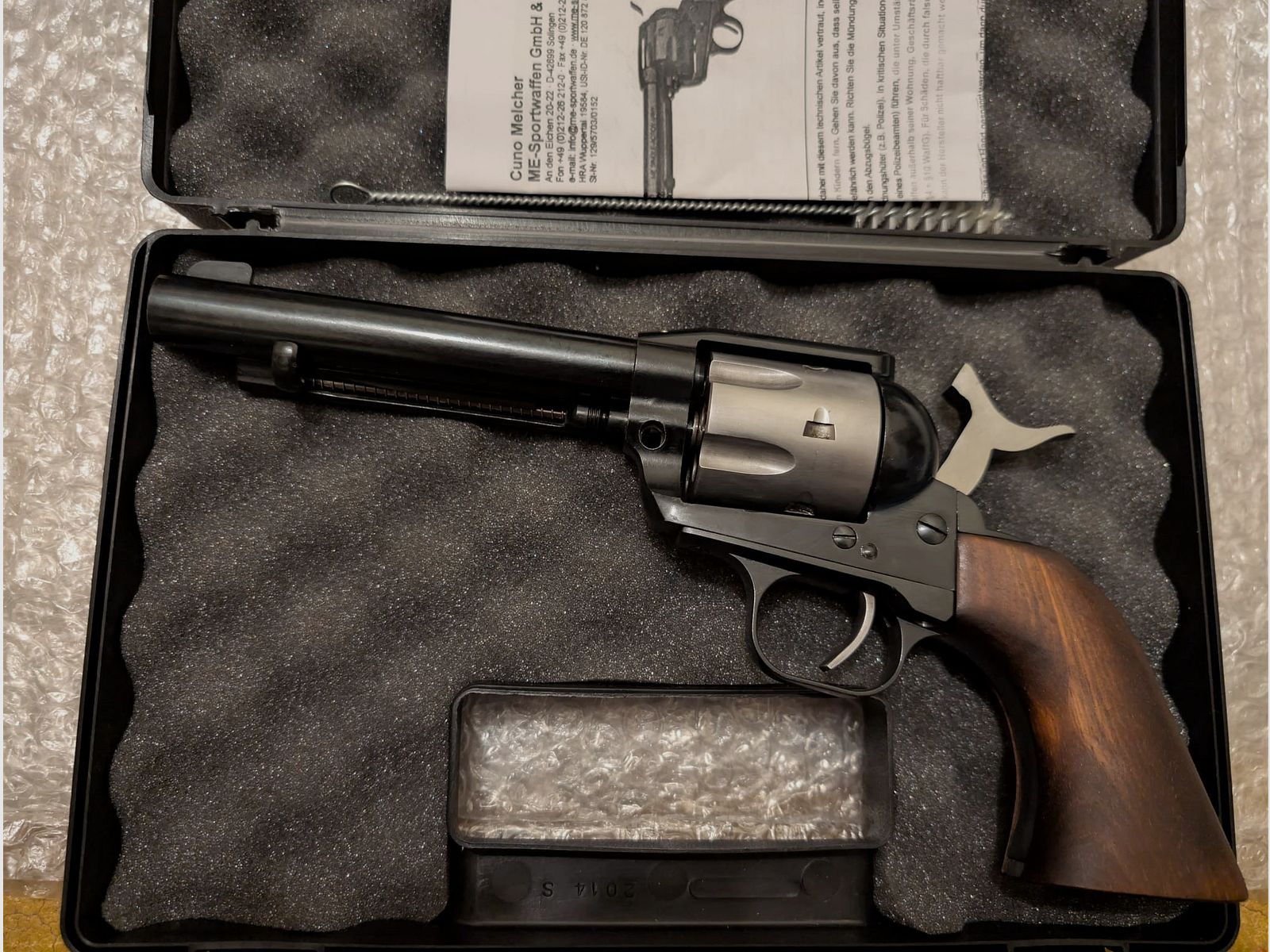 Weihrauch / ME Single Action Army Western LEP Revolver | Cal. 5,5 mm / .22 | Sonderedition mit entnehmbarer Trommel zur Wartung.