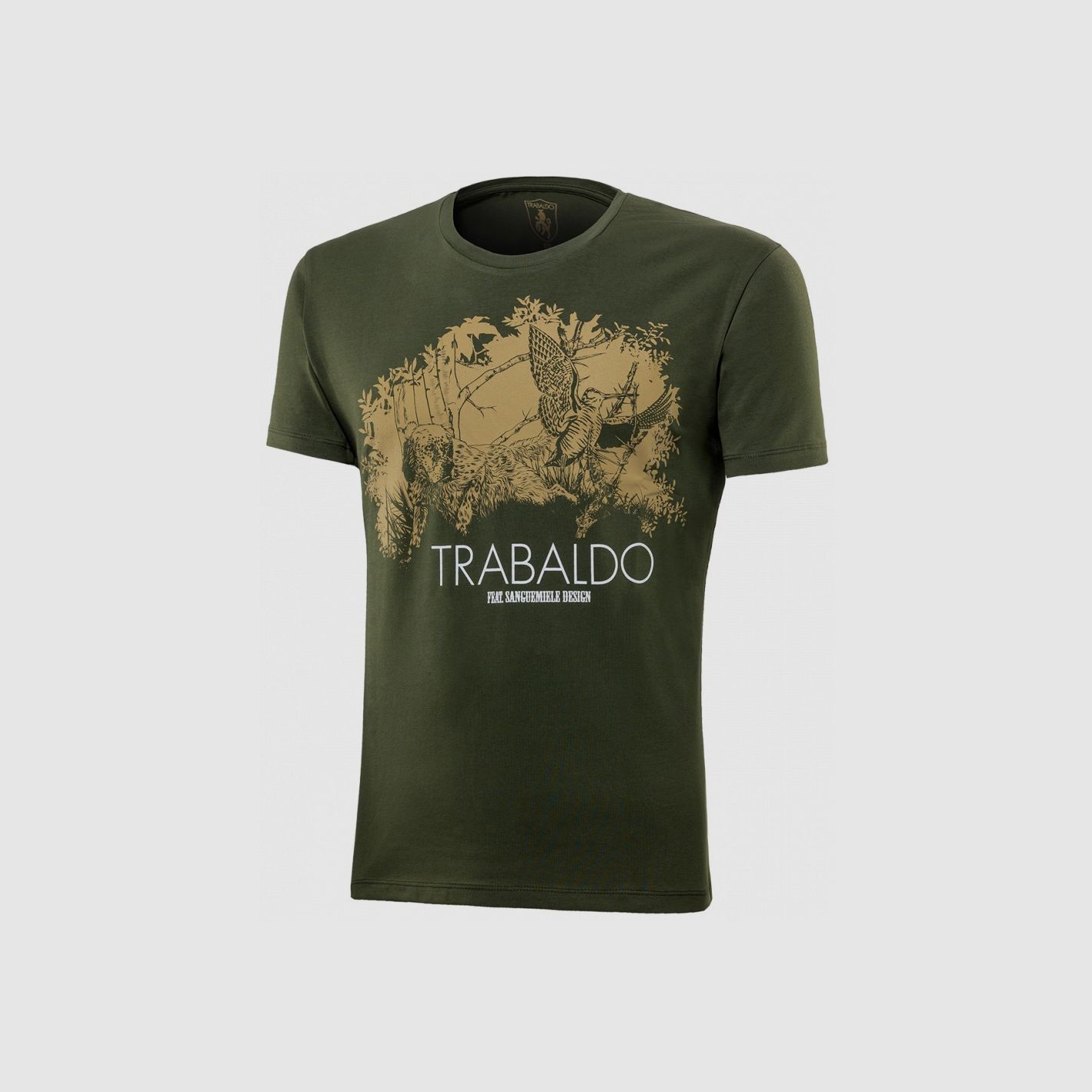 Trabaldo Identity T-Shirt mit Setter-Druck in Grün, Bild 1 von 4