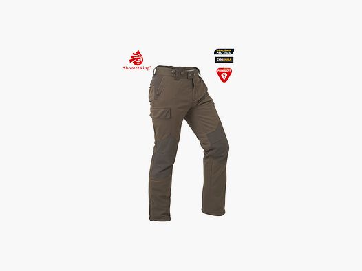Pantaloni invernali SHOOTERKING Huntflex Primaloft marrone/oliva