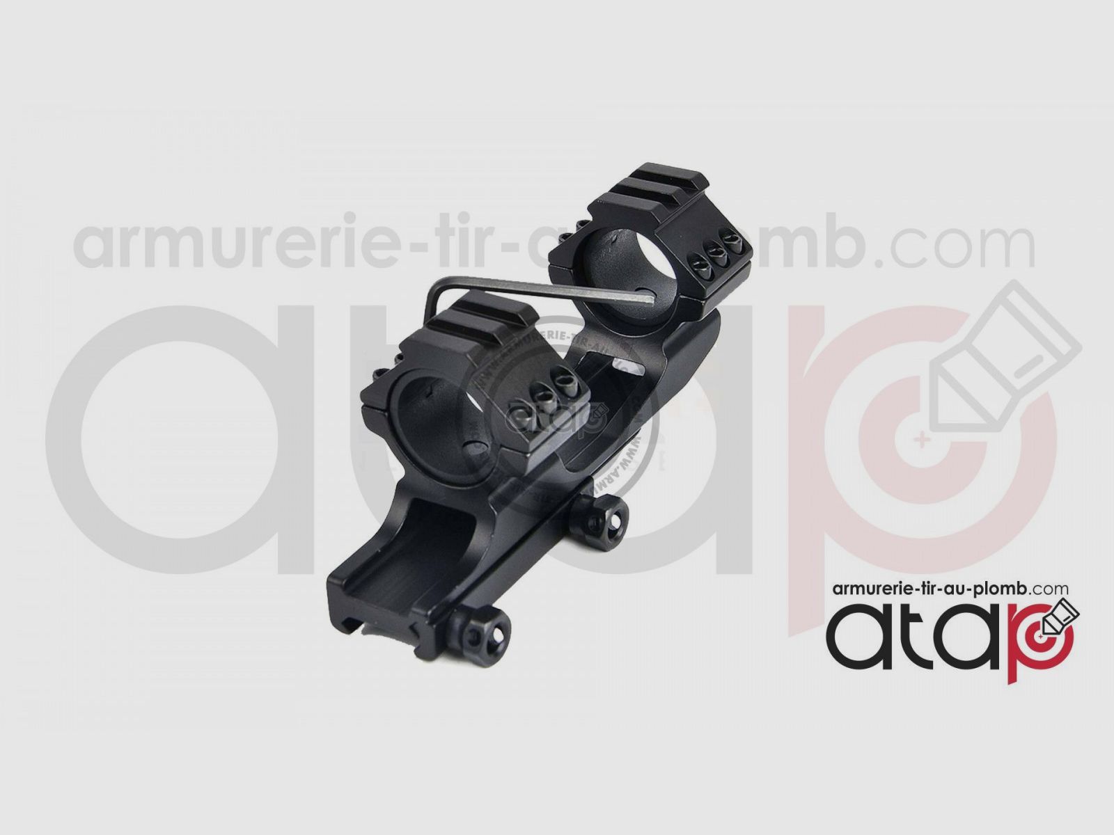 Medium monobloc picatinny rail for scope body diameter 30 and 25.4 mm, image 2 of 3