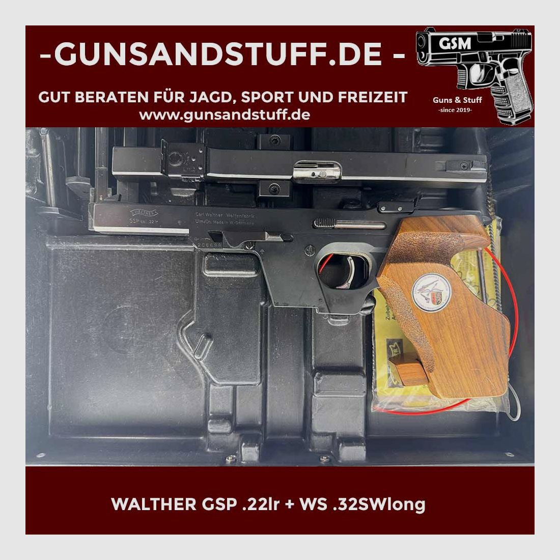 Walther GSP .22lr + système interchangeable .32SWlong, image 4 sur 4