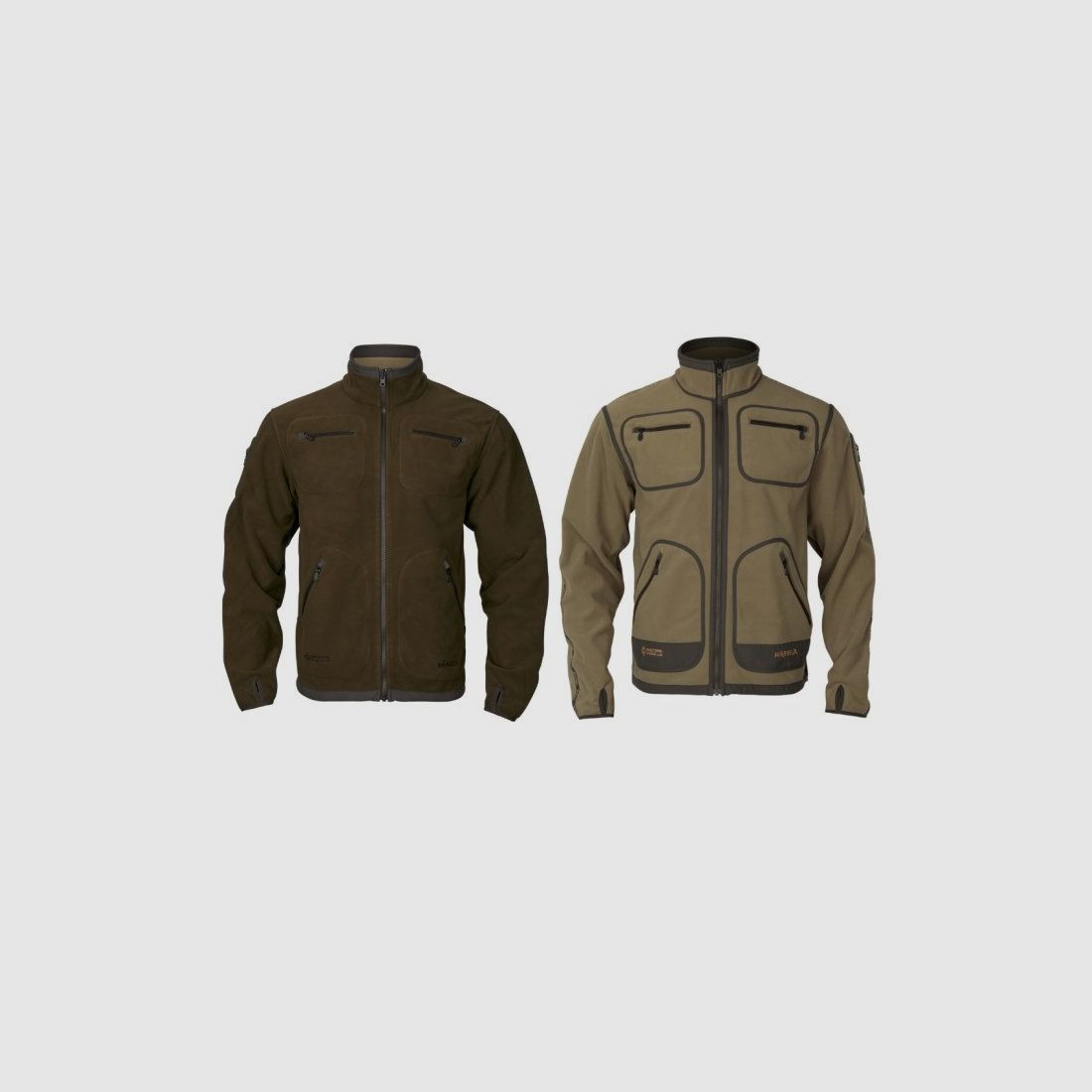 Omkeerbare fleecejas HARKILA Kamko Fleece Dark Antique bronze/Willow Green GORE-TEX WINDSTOPPER (1025101900), afbeelding 1 van 10