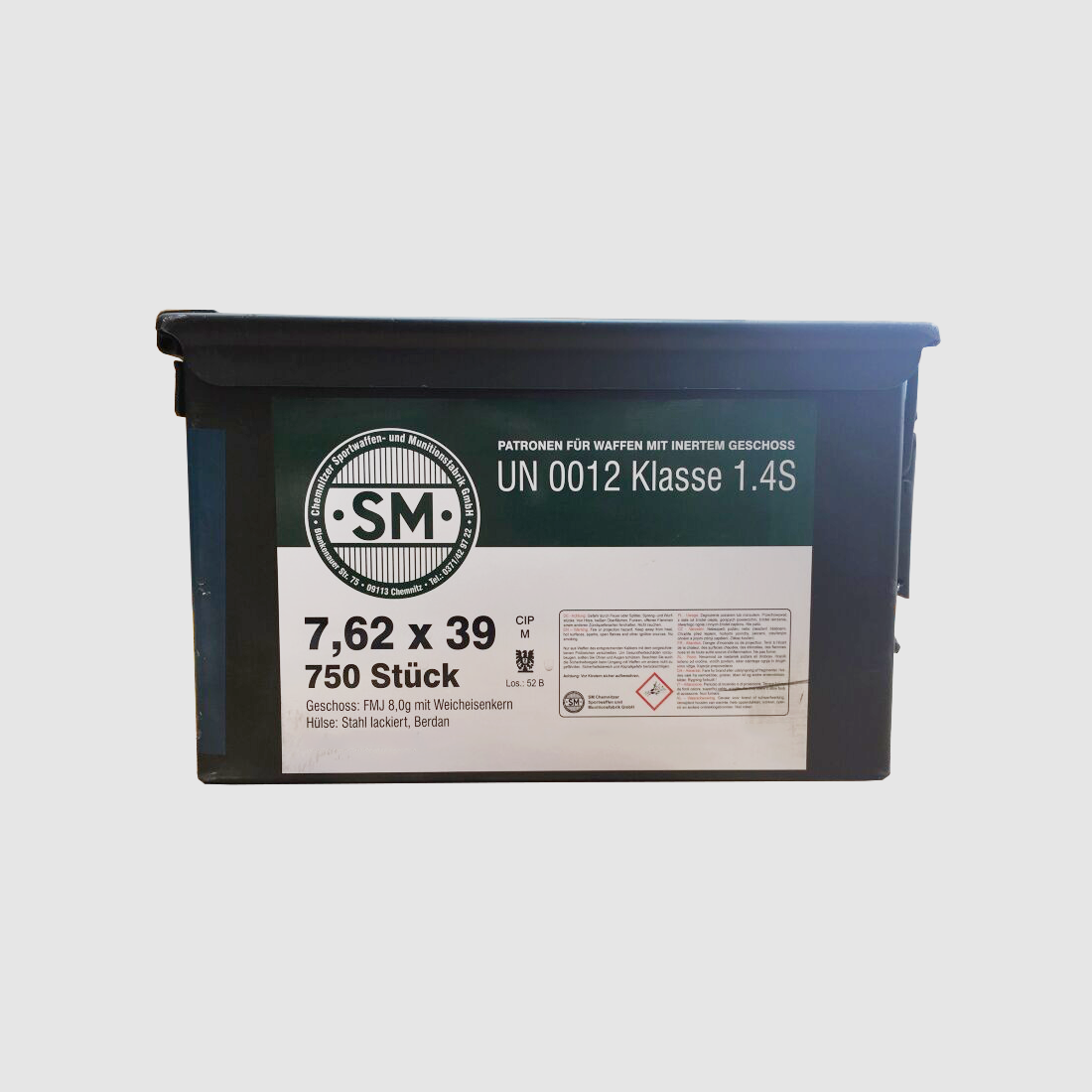 Surplus Munition Cal. 7,62 x 39 – 750 Schuss