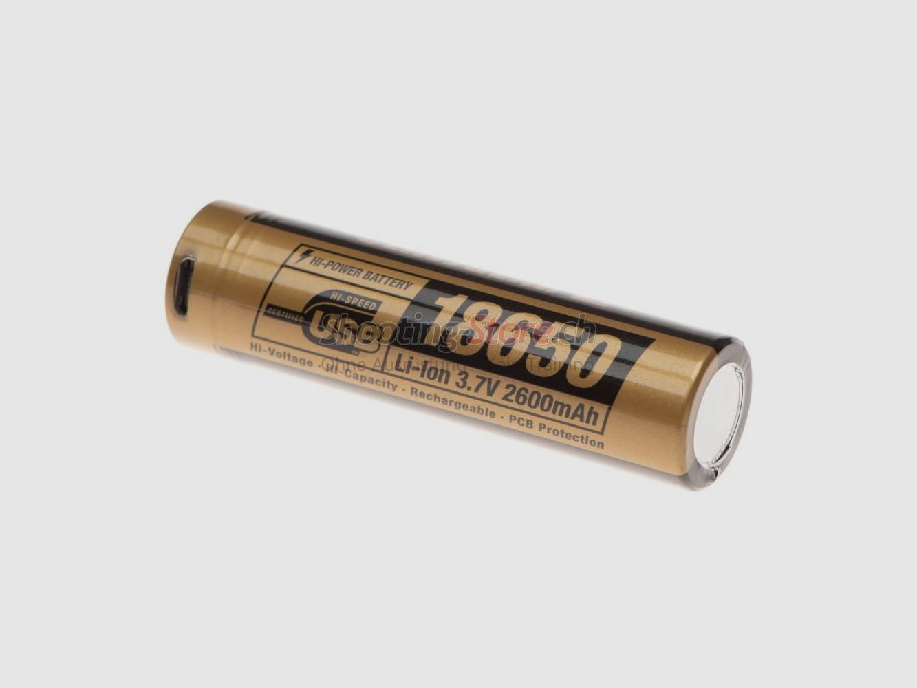 Clawgear 18650 Battery 3.7V 2600mAh Micro-USB