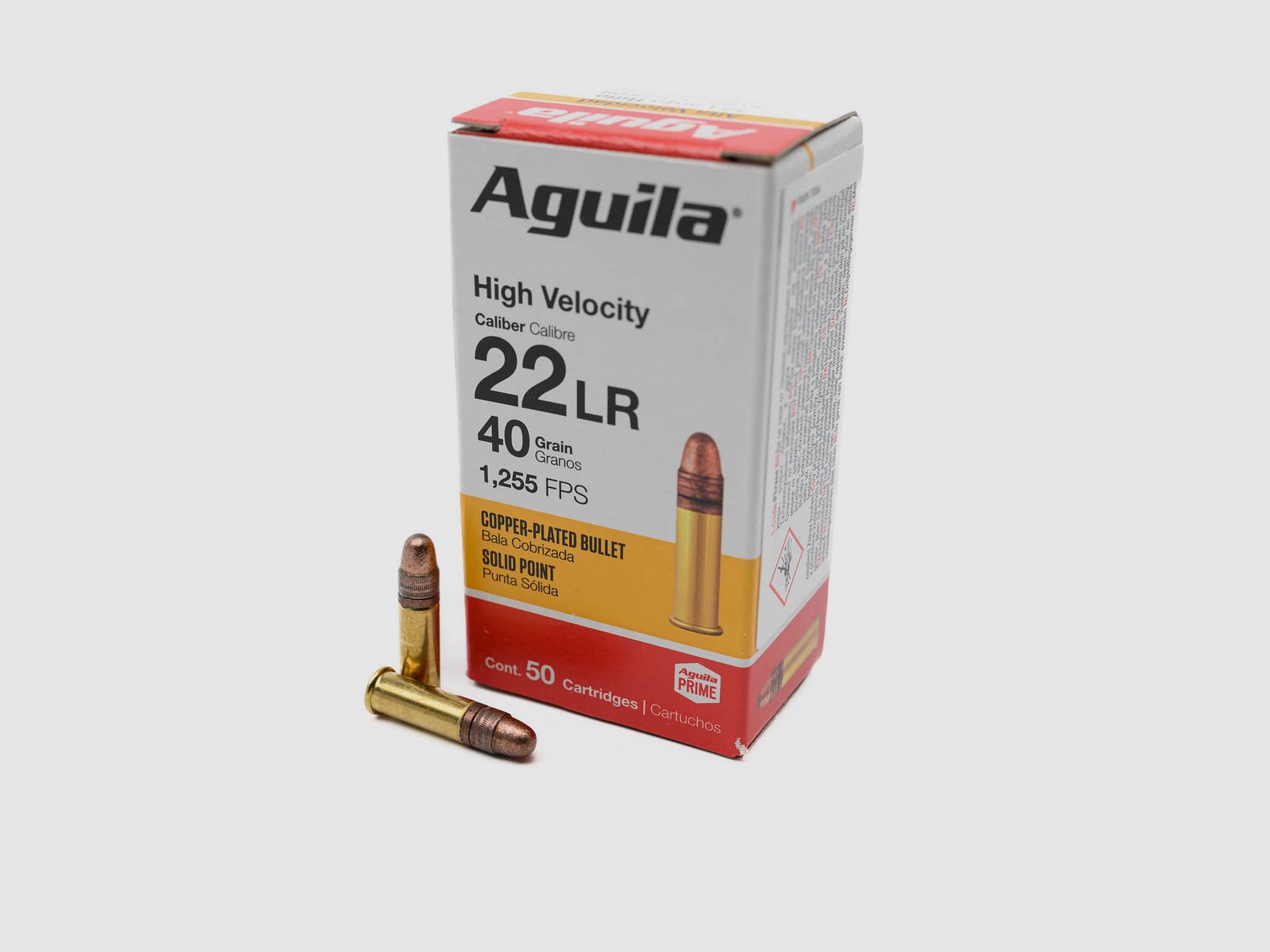 AGUILA .22 LR Alta Velocità Piatto Rivestito in Rame 40 grs.