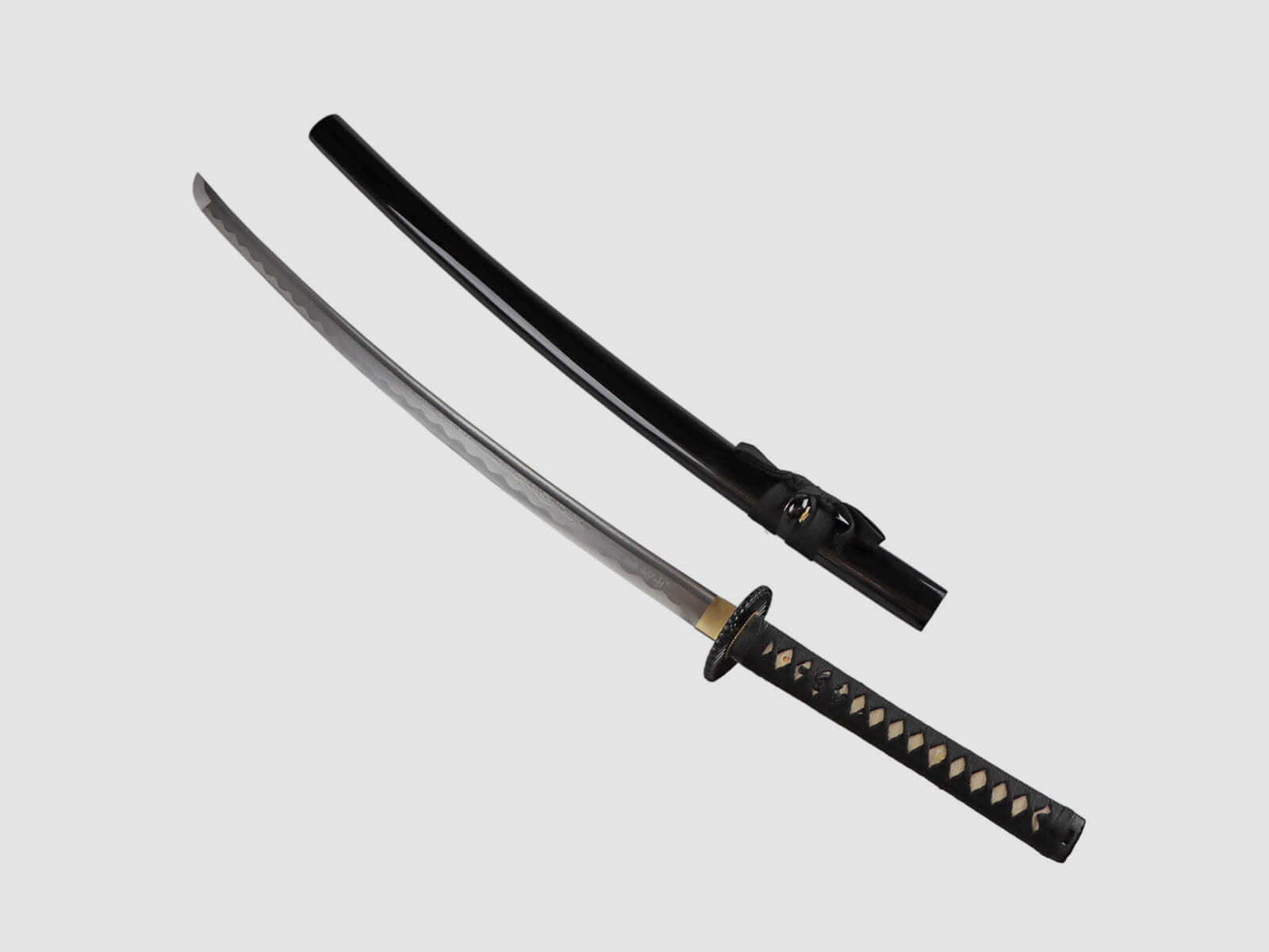 Last Samurai Katana Samurai Schwert mit Metall Klinge aus Damaszener Stahl