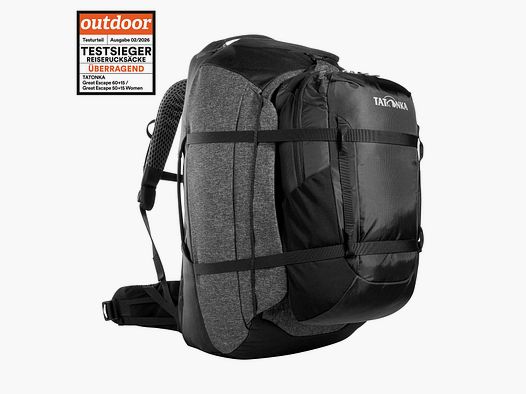 Tatonka Great Escape 60+15 – Reiserucksack mit Front-Daypack