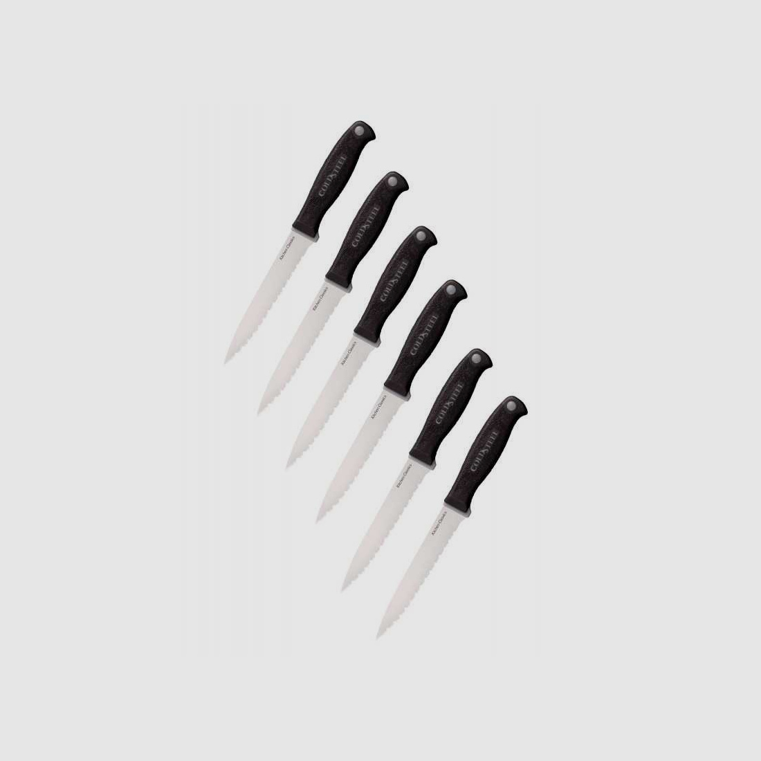 Cold Steel 6er Steakmesserset, Kitchen Classics, mit optimierten Griffen