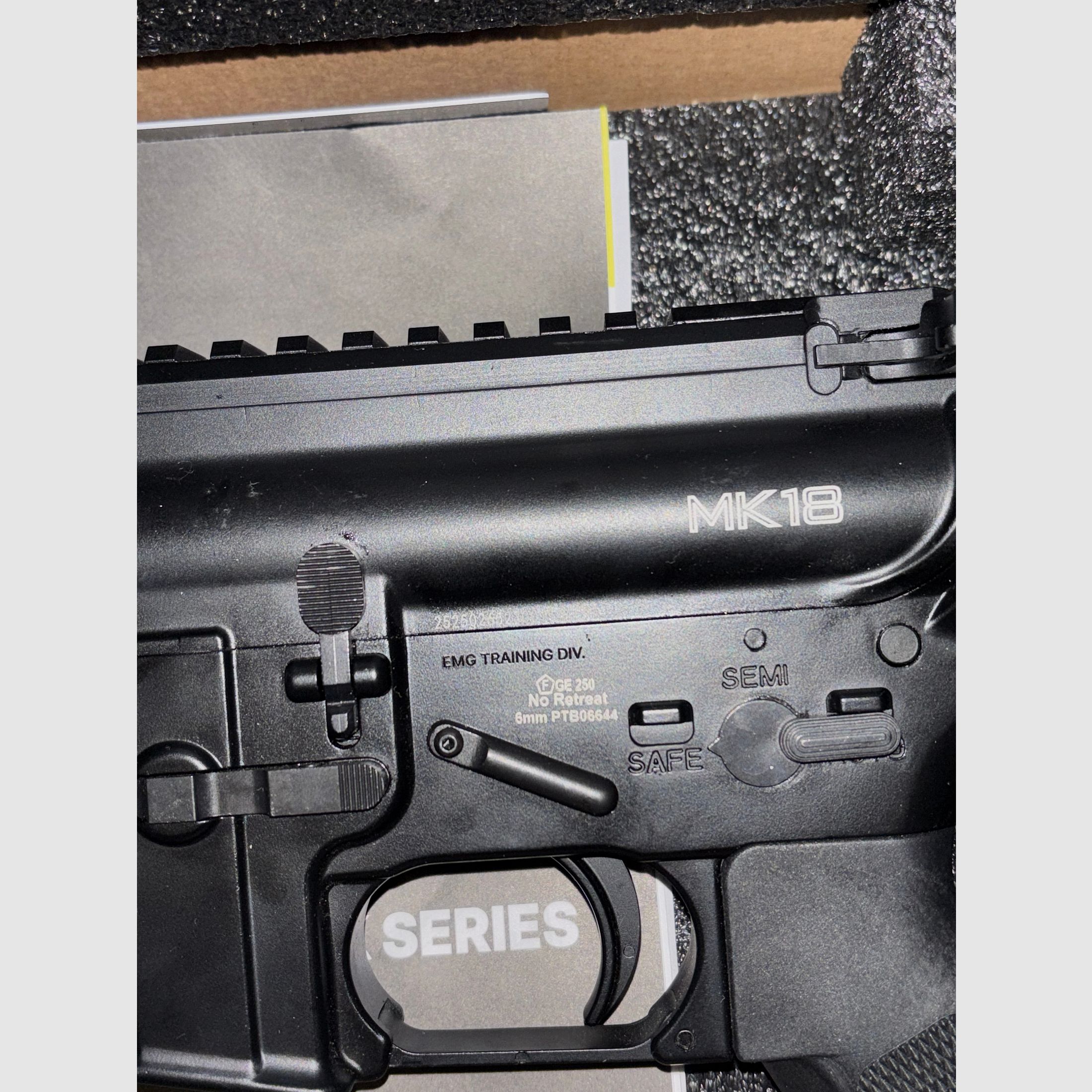 Golden Eagle Daniel Defense MK18 GBB. Black