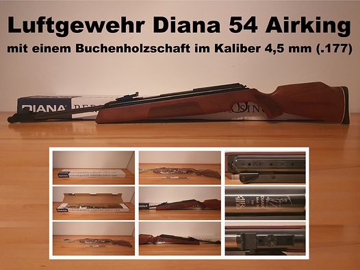 Luftgewehr Diana 54 / Diana54 Airking im Kaliber 4,5 mm ( Starrlauf / Seitenspanner )