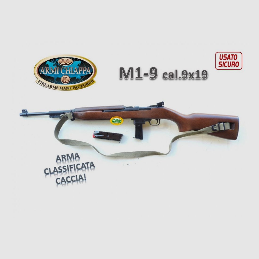 CHIAPPA M1-9 Schaft Holz Kal.9x19 Jagdwaffe - gebraucht R.1043