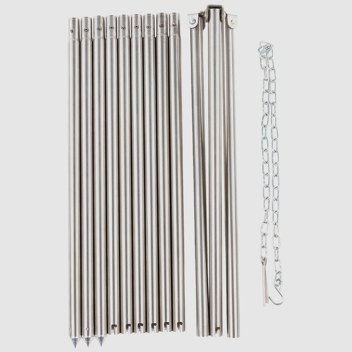 FOX Outdoor Zerlegbarer Dreibeingrill mit Kette und Haken