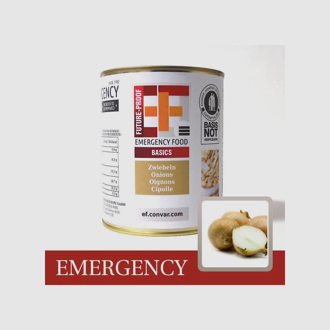 CONVAR EF BASIC Oignons en dés (170g)