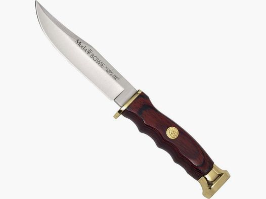 Bowie knife with handle made of pakkawood