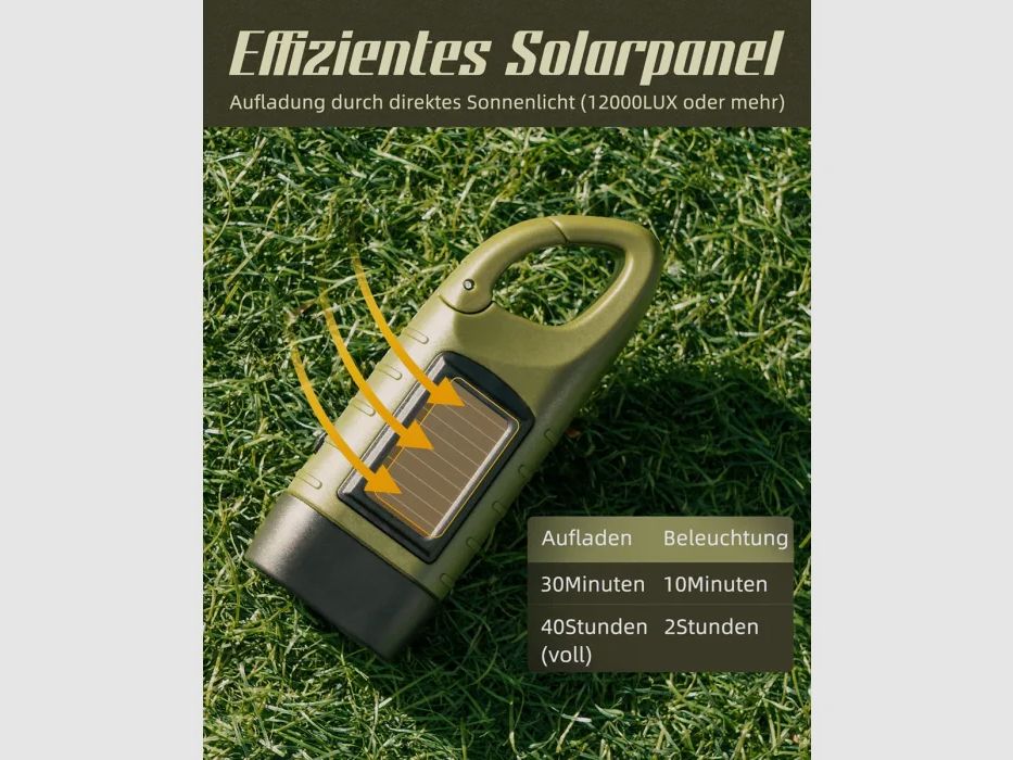 LED Taschenlampe "Twin Power Dynamo" in Grün