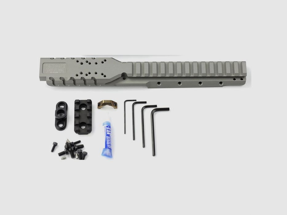 SAMSON MANUFACTURING CORP RUGER® MINI-14® RUGER® MINI THIRTY® SAMSON MANUFACTURING CORP HANNIBAL RAIL POUR RUGER MINI-14 & THIRTY-2007/ANTÉRIEUR GRIS, image 1 sur 2