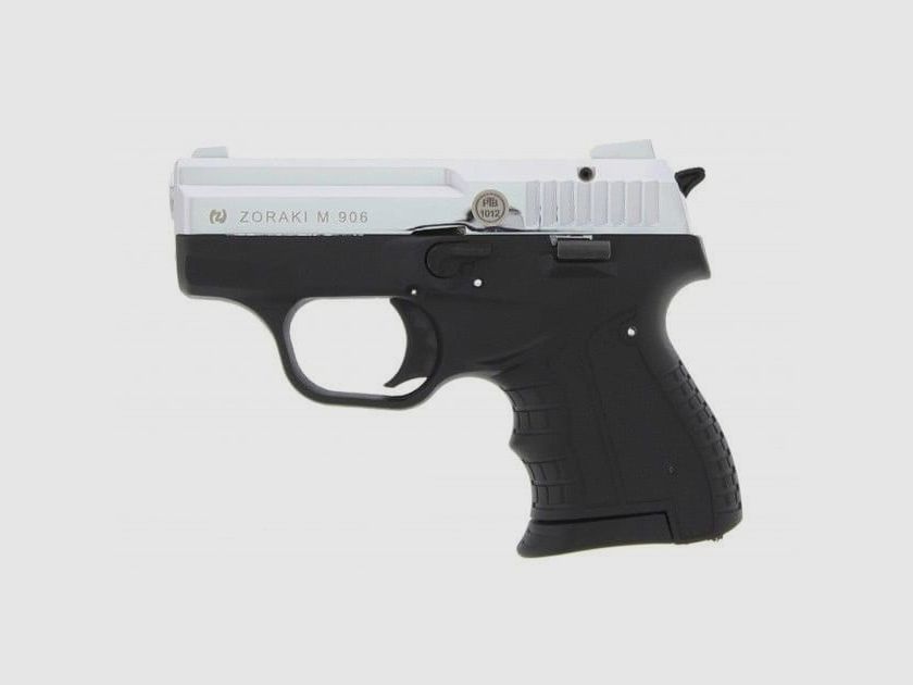 Zoraki 906 blank pistol 9 mm P.A.K. chrome