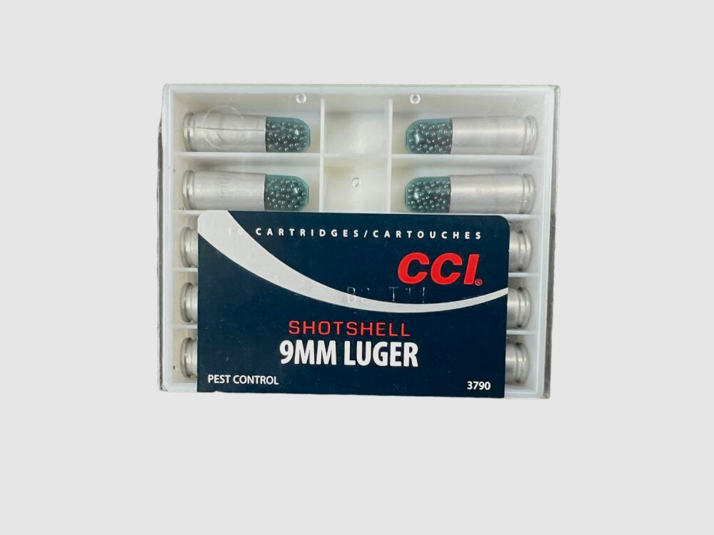 CCI Cartucho de escopeta 9mm Luger
