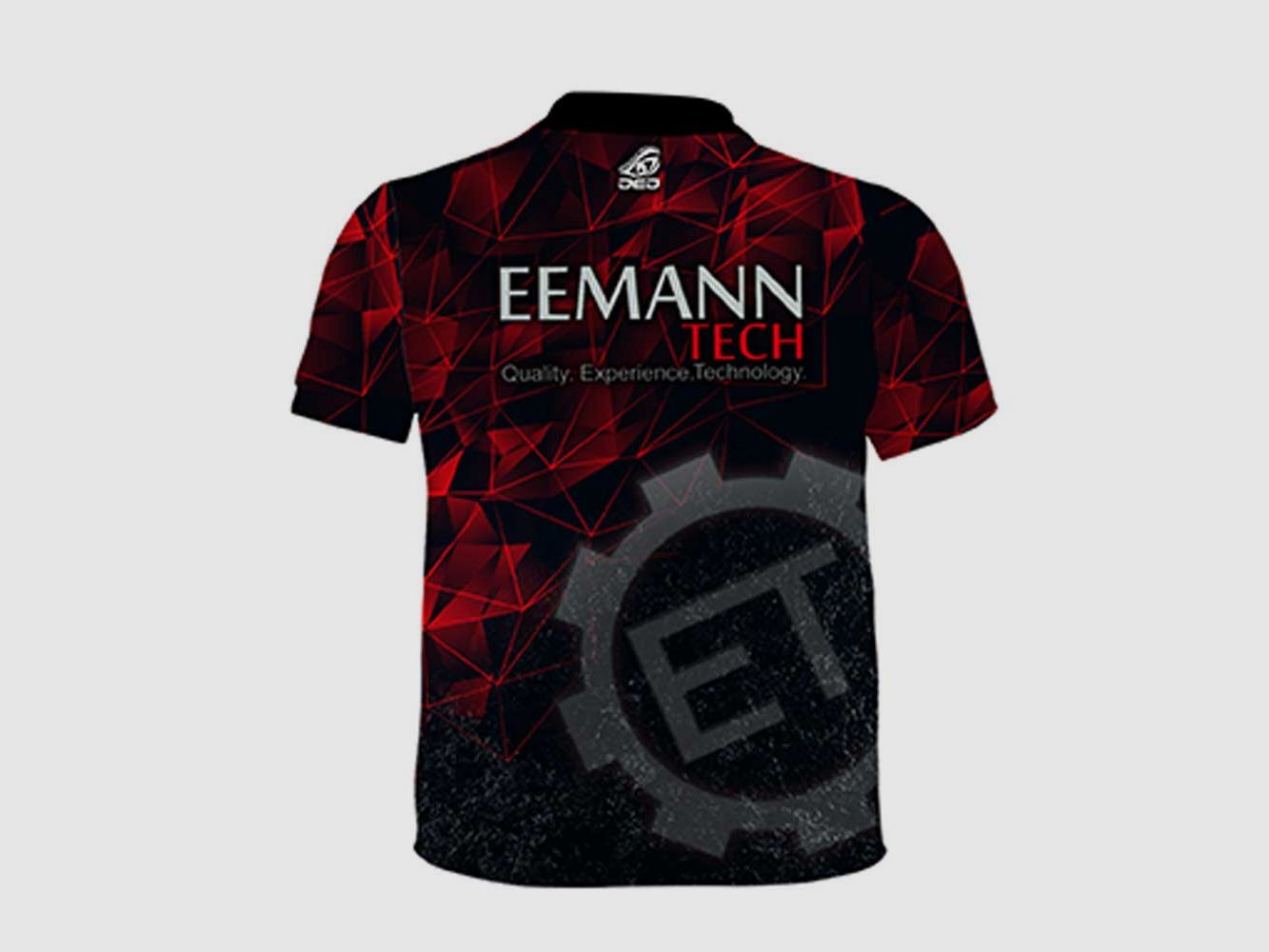 Eemann Tech Camiseta casual – ROJO, talla: 6XL, Nombre personalizado: Sin nombre, Tipo de ropa: Regular (Hombres), imagen 2 de 3