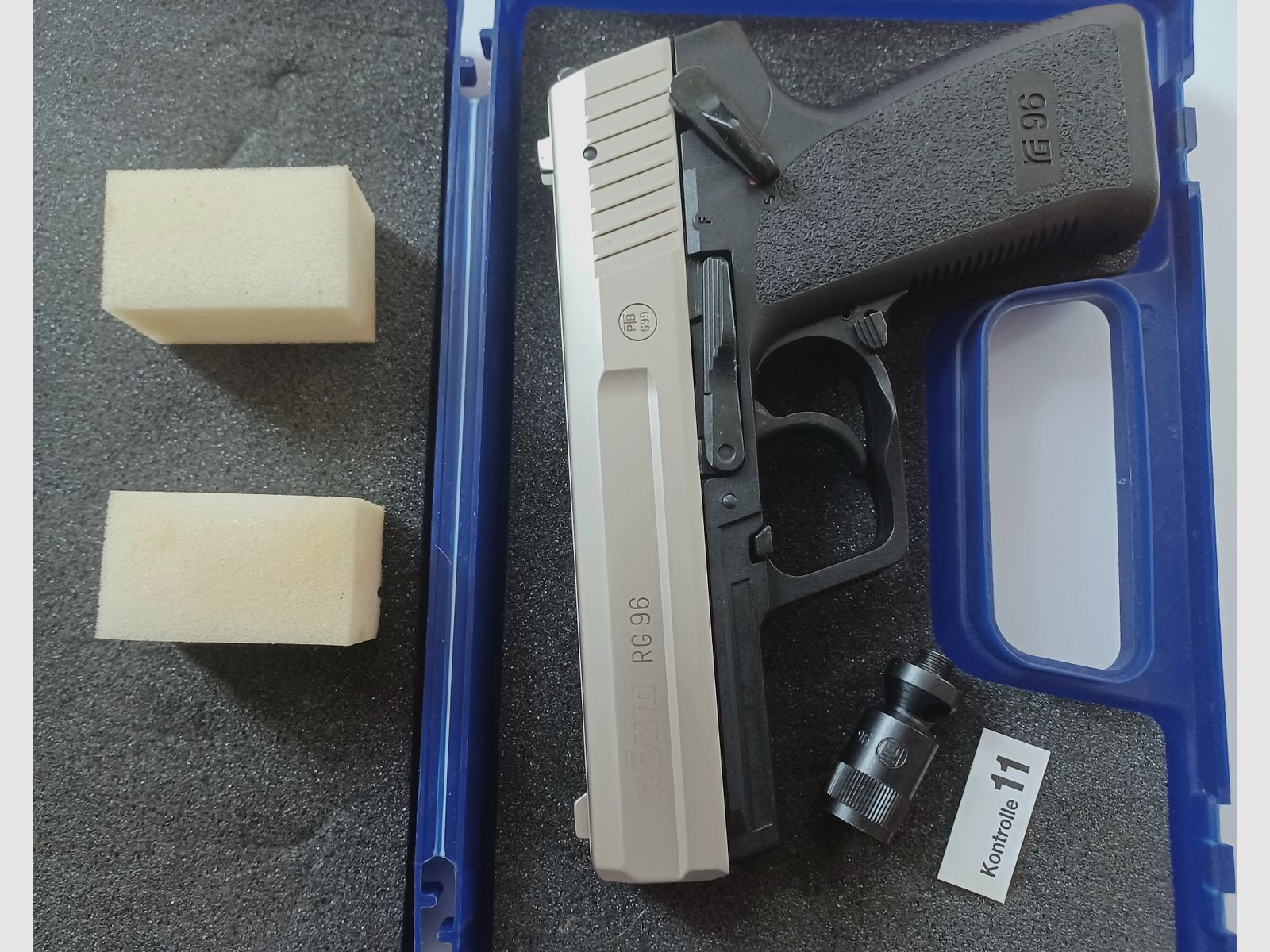 Röhm RG 96 nickel cal. 9mm P.A.K.
