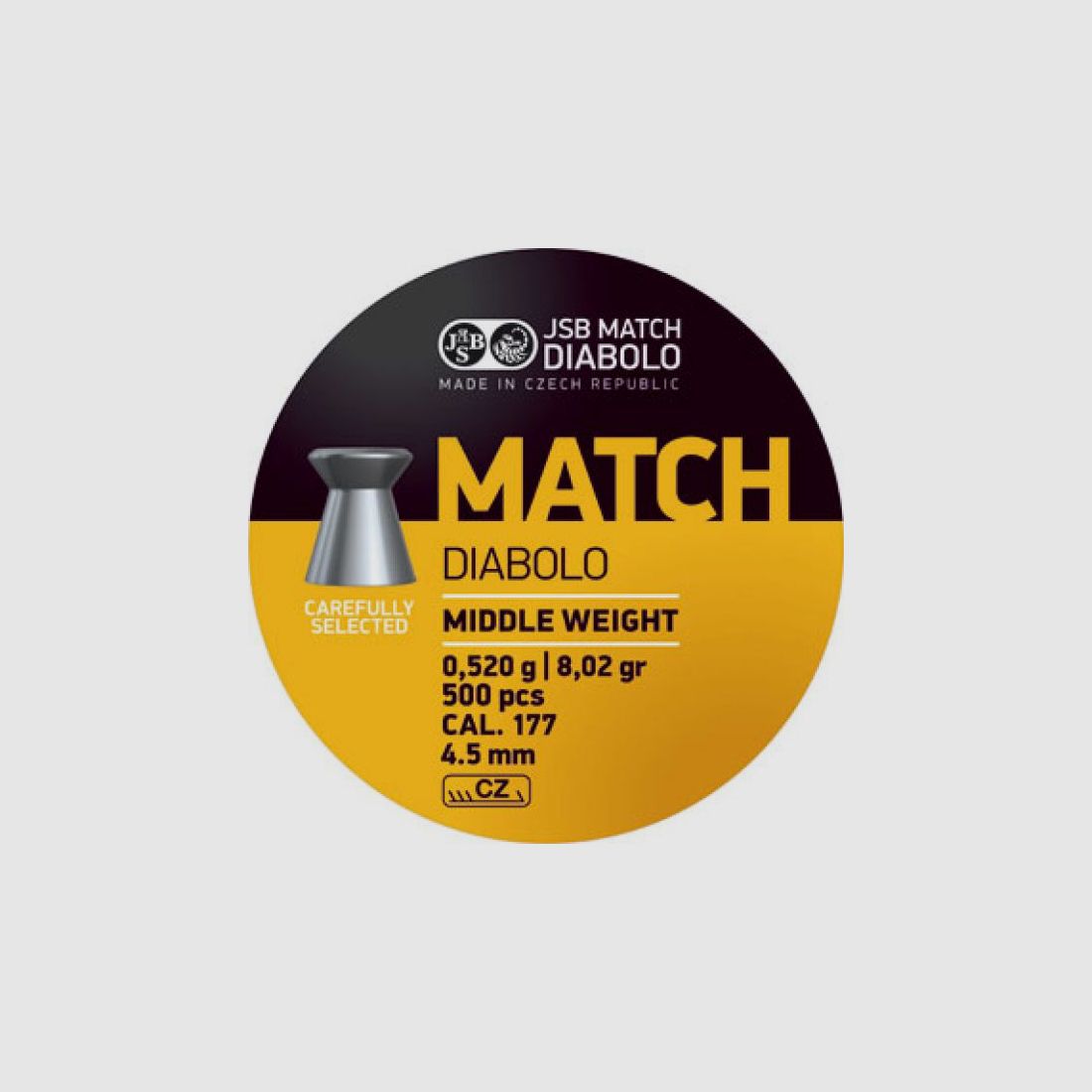 JSB Match Diabolo, 0,520g, 500 Schuss, Kal. 4,5mm