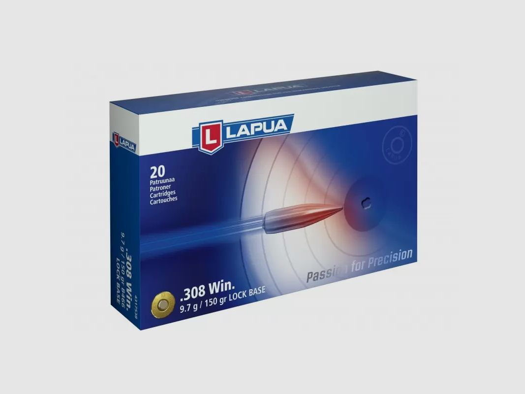 Lapua Lock Base .308 Win 9,7 g/150 gr Kugelmunition