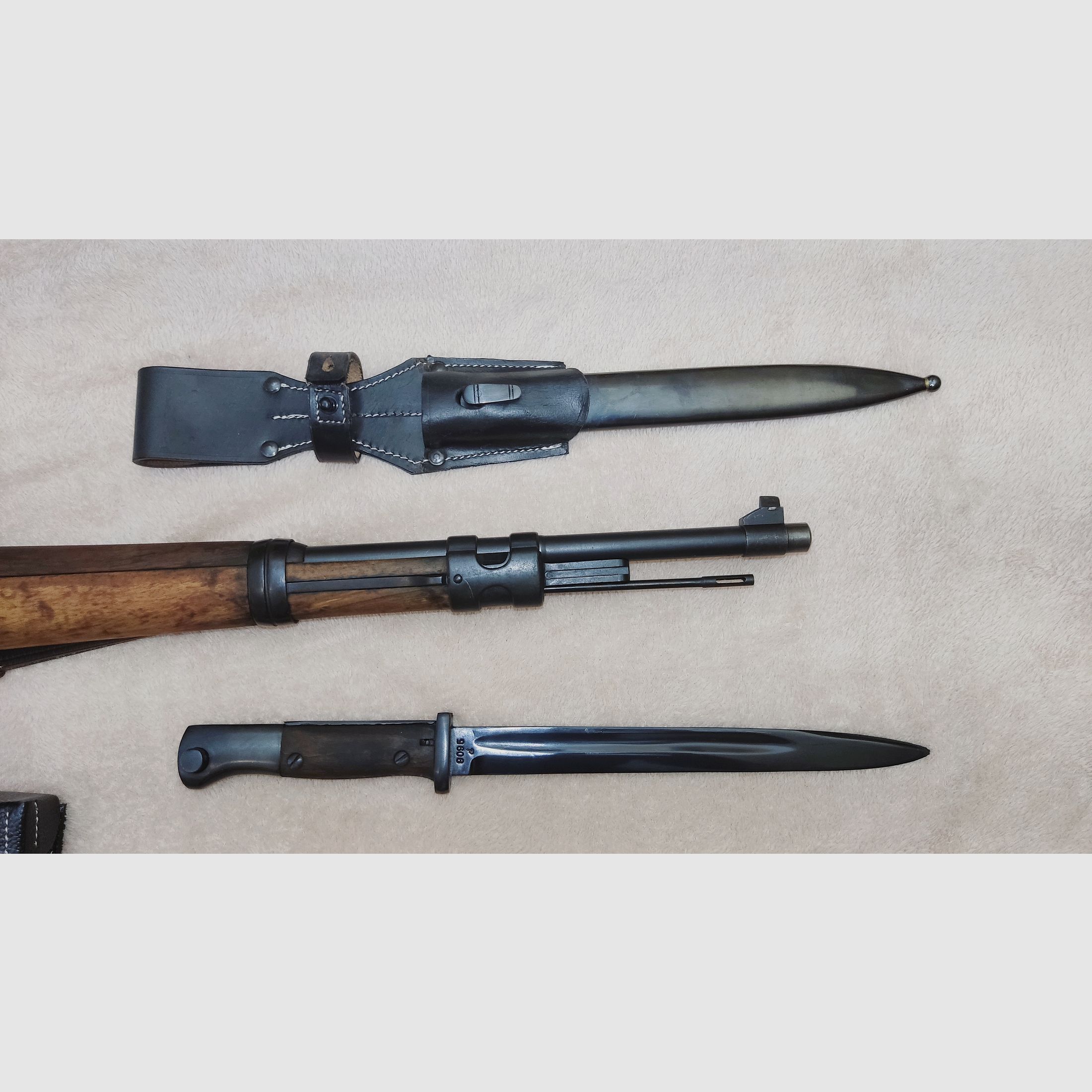 Mauser Karabiner 98k k98 Oberndorf S/42G 8x57 1935 Wehrmacht Ordonanz inkl. Bajonett Seitengewehr 98