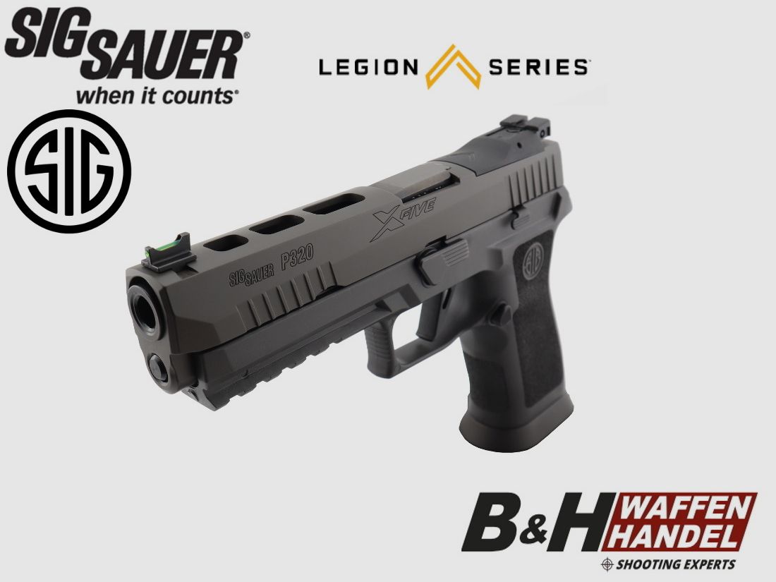 Neuwaffe, auf Lager: SIG Sauer P320 x5 Legion Pistole X-Five 9mm Finanzierung möglich