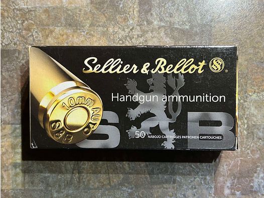 Sellier & Bellot 10mm Auto Munition 180grs 11.7g 50 rds *NEU*