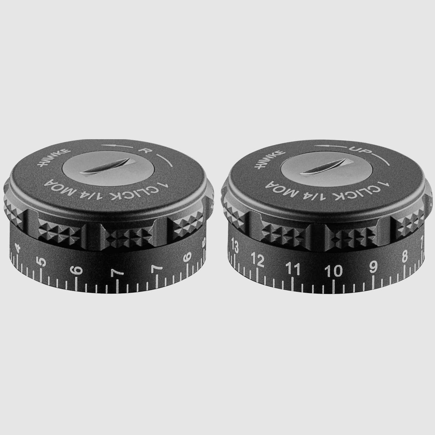 Hawke Riflescope Type 14 Turret Caps Sidewinder 30 SF (1/4 MOA locking) (W+E)