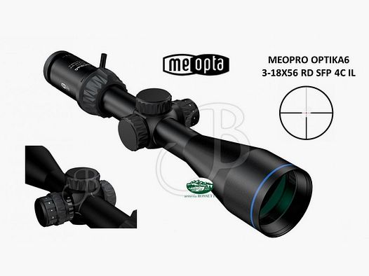 MEOPTA MEOPRO OPTIKA 6 3-18X56 RD SFP 4C illuminato