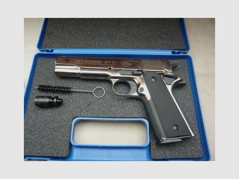 Colt Government 1911 A1 caliber 9mm PAK chrome-plated