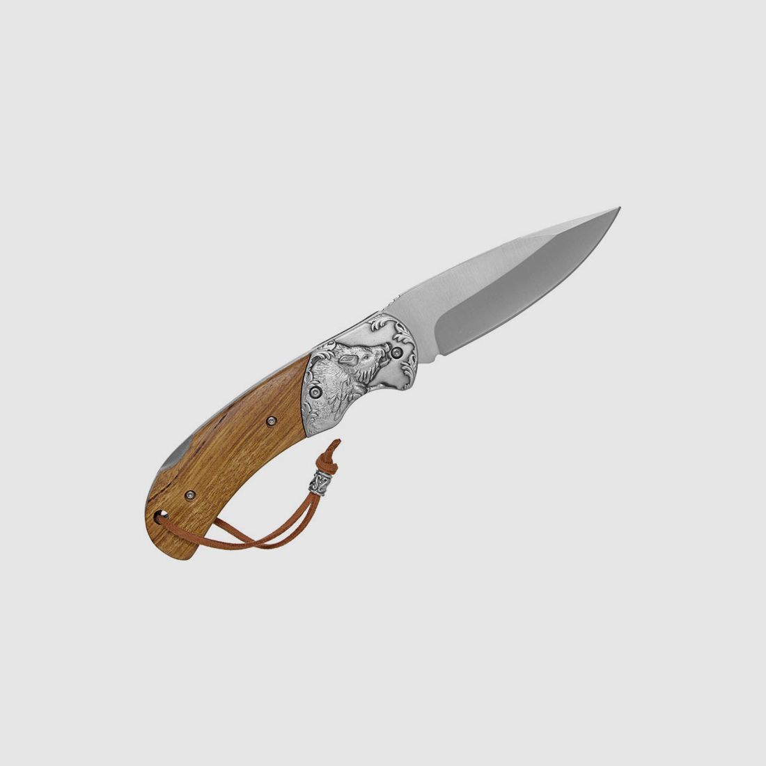 ALBAINOX – FOLDING KNIFE WOOD HANDLE | WILD BOAR | BLADE CM 9.5, image 2 of 4