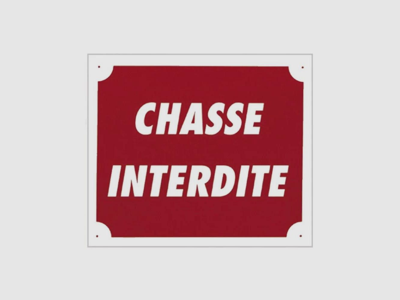 Schild Jagd Verboten 30x25 cm - Widerstandsfähiges Akilux - Klare und Dauerhafte Signalisation, Bild 1 von 5