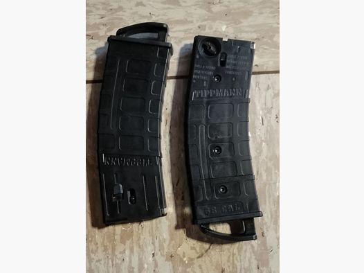 Tippmann TMC/Stormer Cal. 68 Ersatzmagazine (2er Pack) – All Black (schwarz) neuwertig 