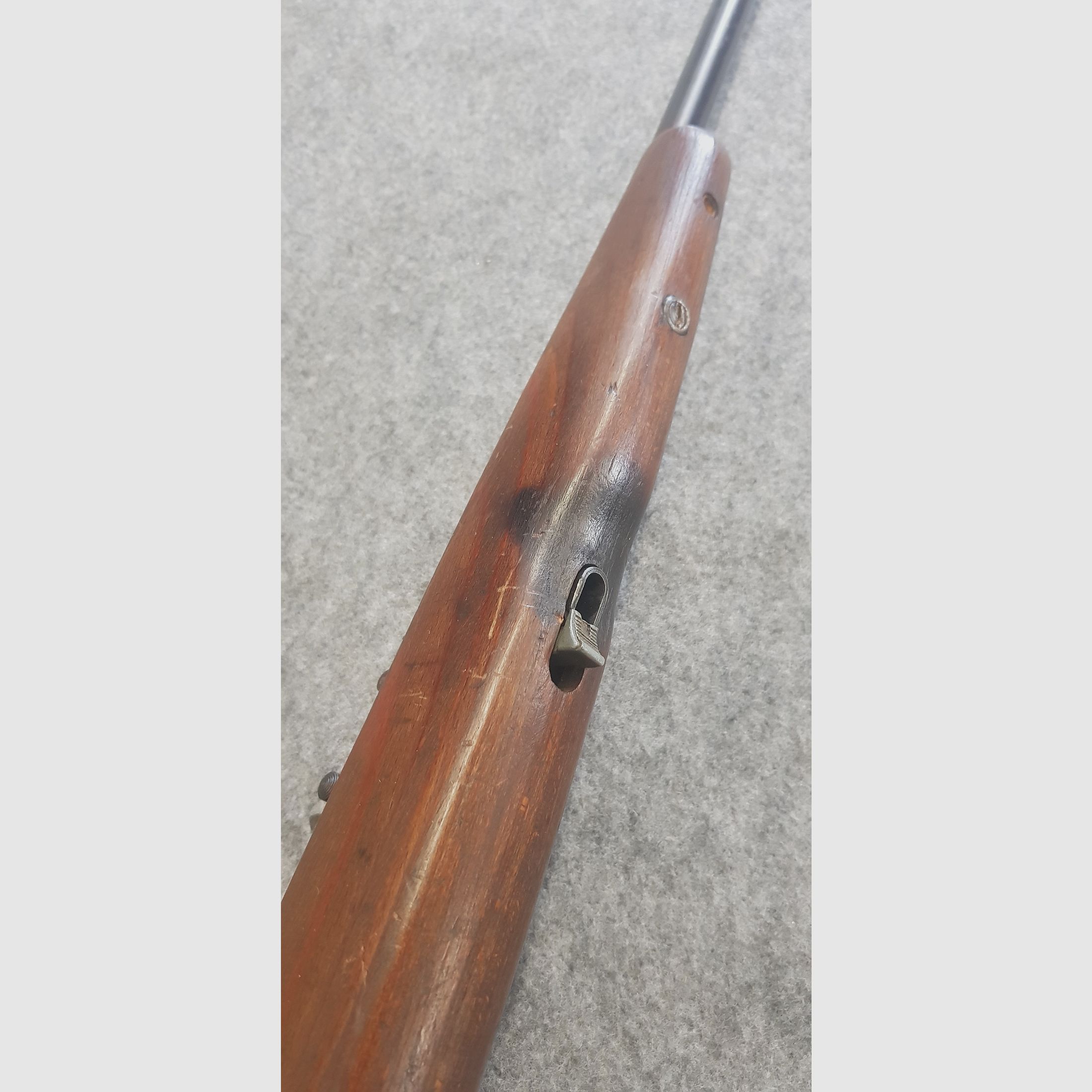 Haenel Mod. 49a  mit  dunklen Schichtholzschaft von 1953 im schönen Zustand Durchlader kein 310