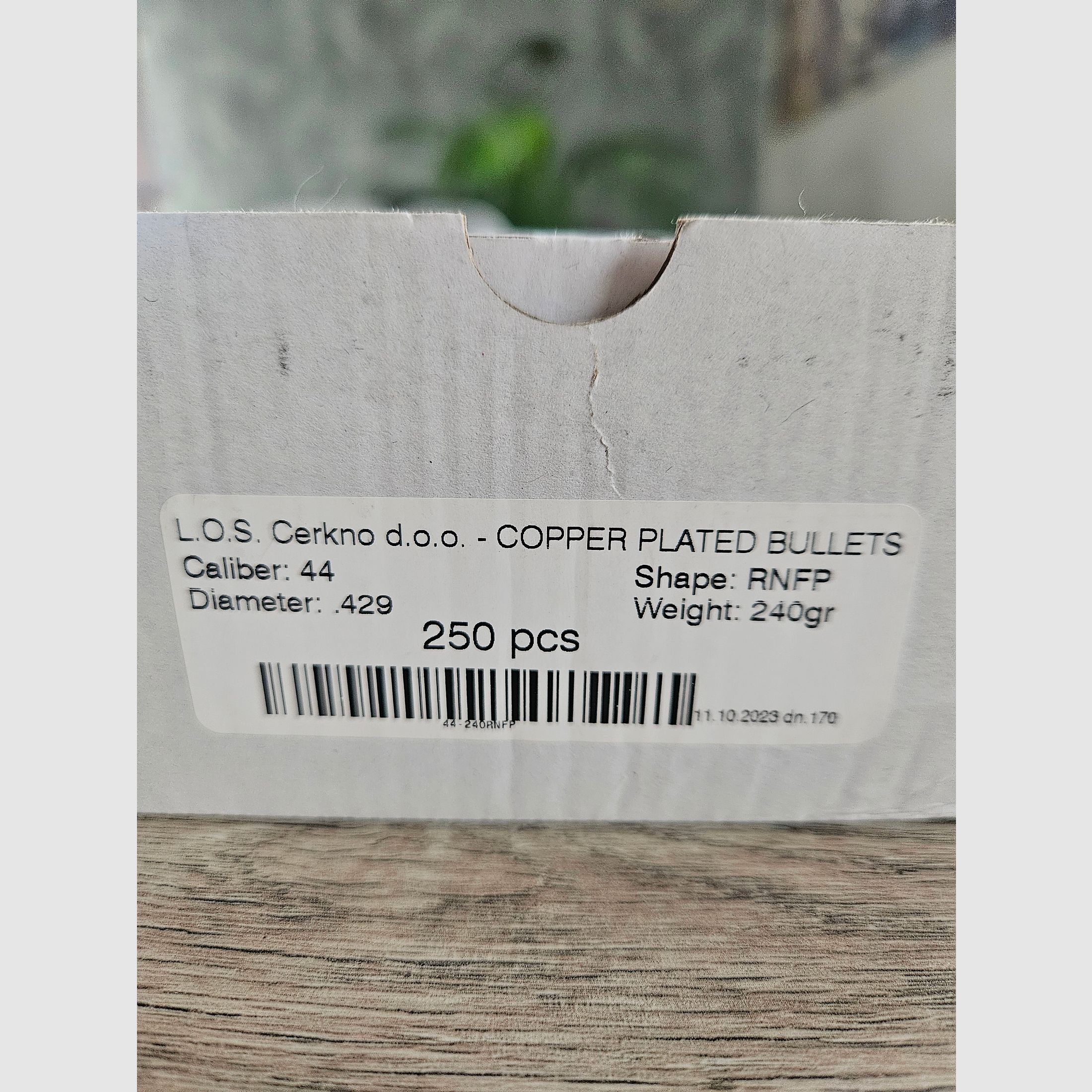 I proiettili .44 .429" 240Grain RNFP