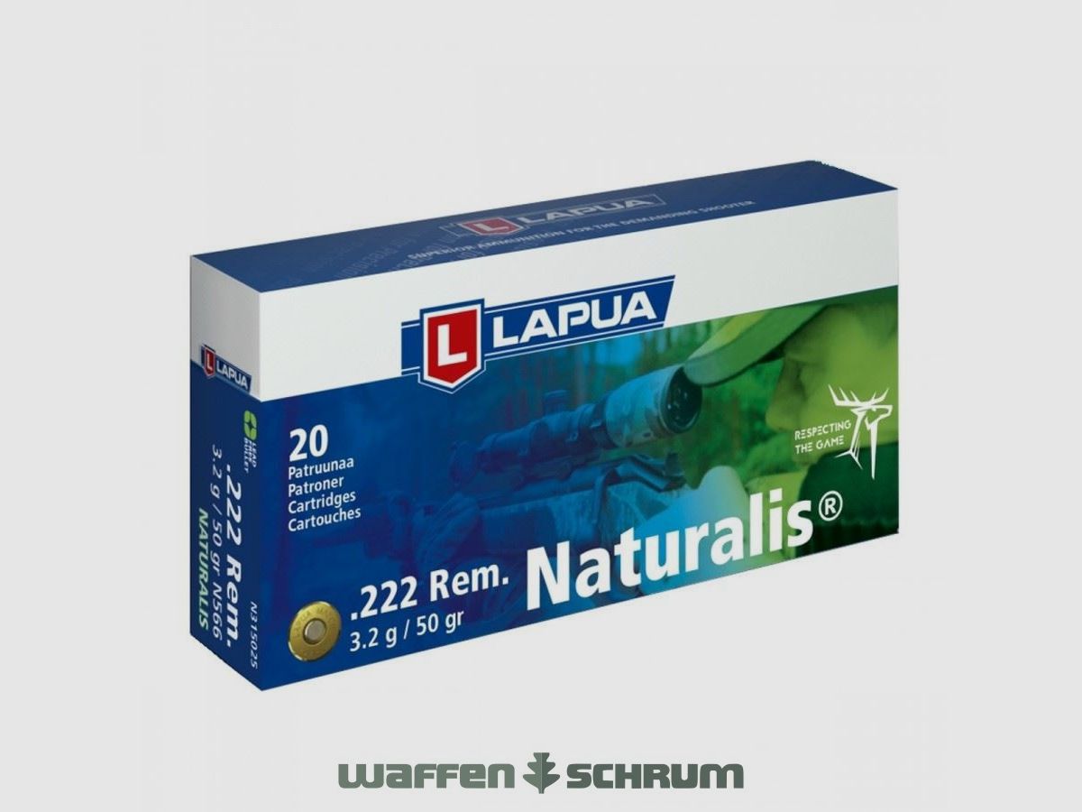 Lapua .222Rem Naturalis 3,2g - 50gr.