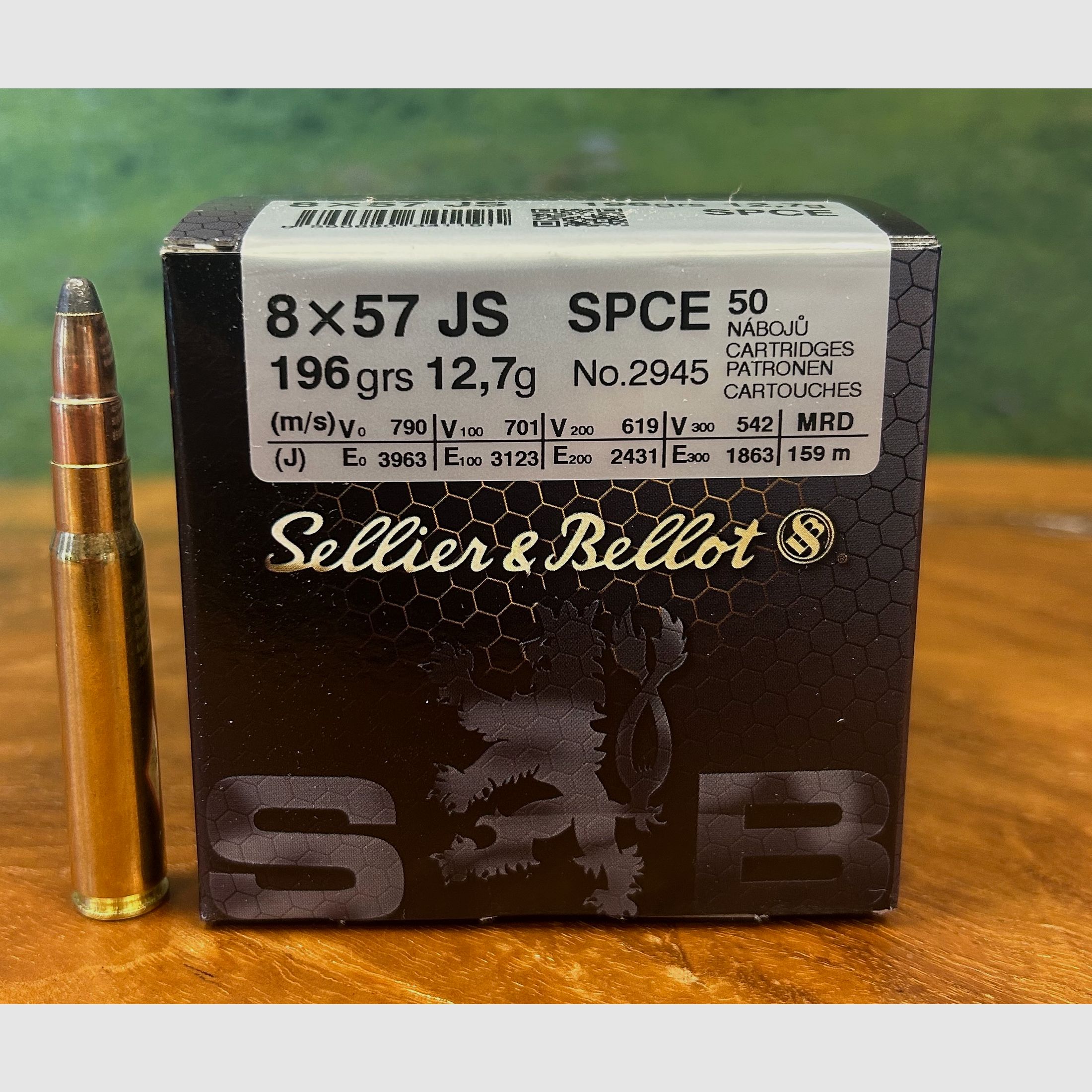 Sellier & Bellot 8x57 IS Teilmantel CE 12,7g/196grs.